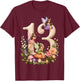 Fairy 13 Years Old Birthday Girl 13th Birthday Fairy Theme T-Shirt - T-Shirt | Maroon