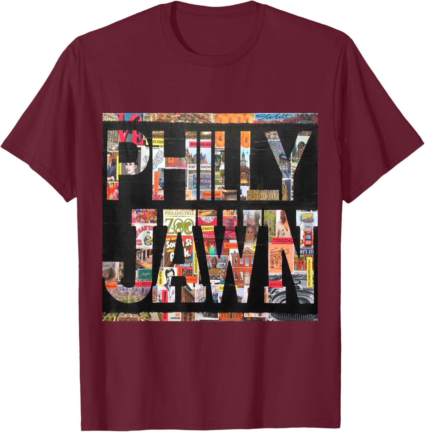 Philly jawn, slang Philadelphia hometown T-Shirt - T-Shirt | Maroon