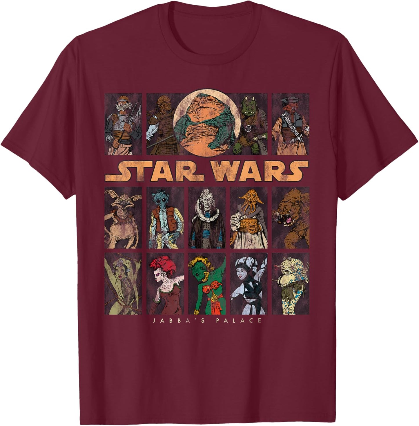 Star Wars Fan Fave Jabba's Palace T-Shirt - T-Shirt | Maroon