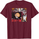 Bleach Graphic Ichigo Comic Book Style Anime T-Shirt - T-Shirt | Maroon