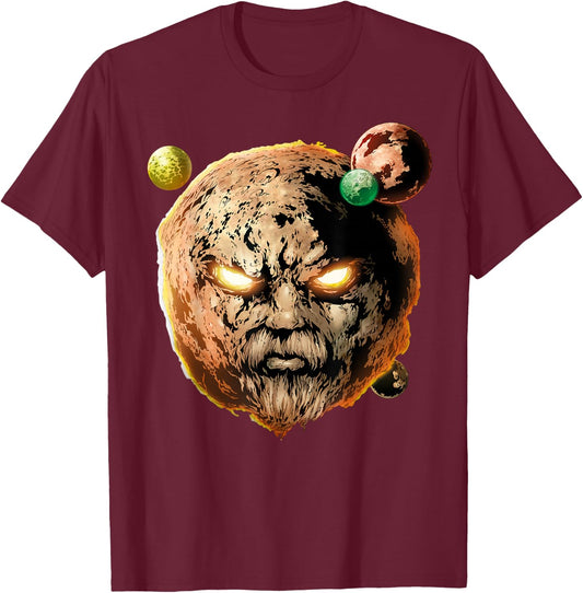 Marvel Ego The Living Planet In Orbit Graphic T-Shirt - T-Shirt | Maroon