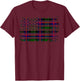 Morrison surname American Flag Scottish Clan Tartan Women Kids Men T-Shirt - T-Shirt | Maroon