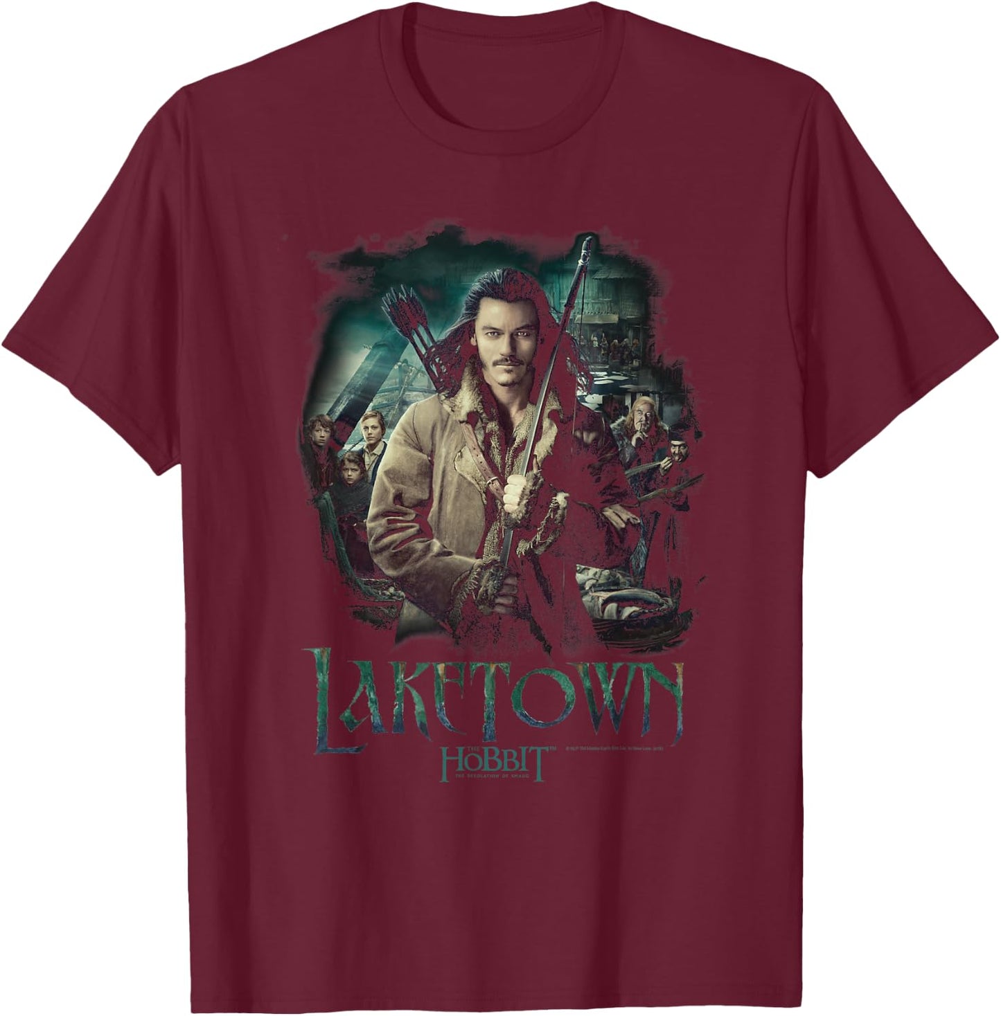 Hobbit Bard Protector T-Shirt - T-Shirt | Maroon