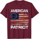 Betsy Ross American Flag 13 Star Colonies American Patriot Kids Men T-Shirt - T-Shirt | Maroon