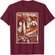 Retro Halloween Movie Poster Oldschool Burning Killer T-Shirt - T-Shirt | Maroon