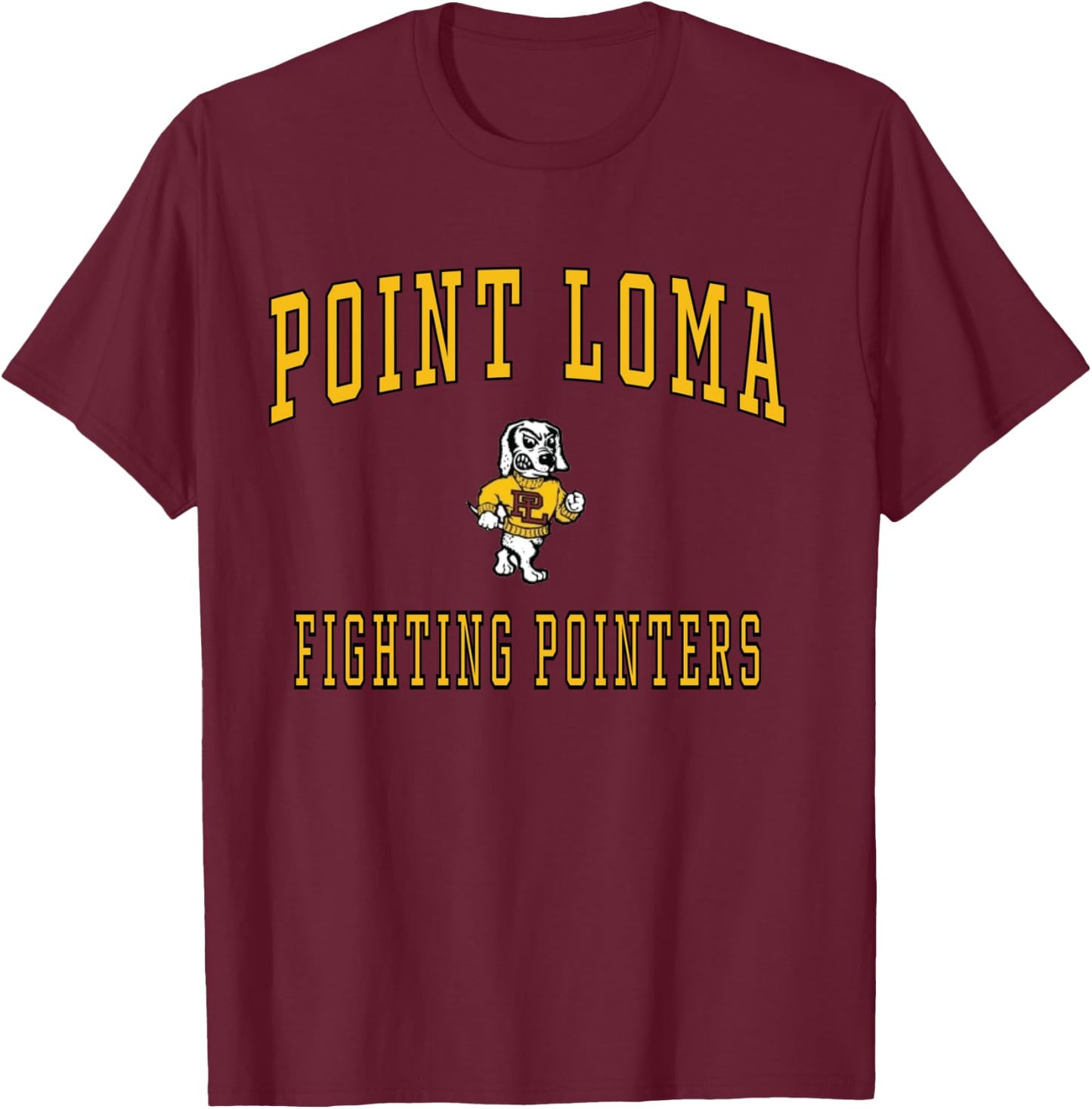 Point Loma High School Fighting Pointers LS C1 T-Shirt - T-Shirt | Maroon