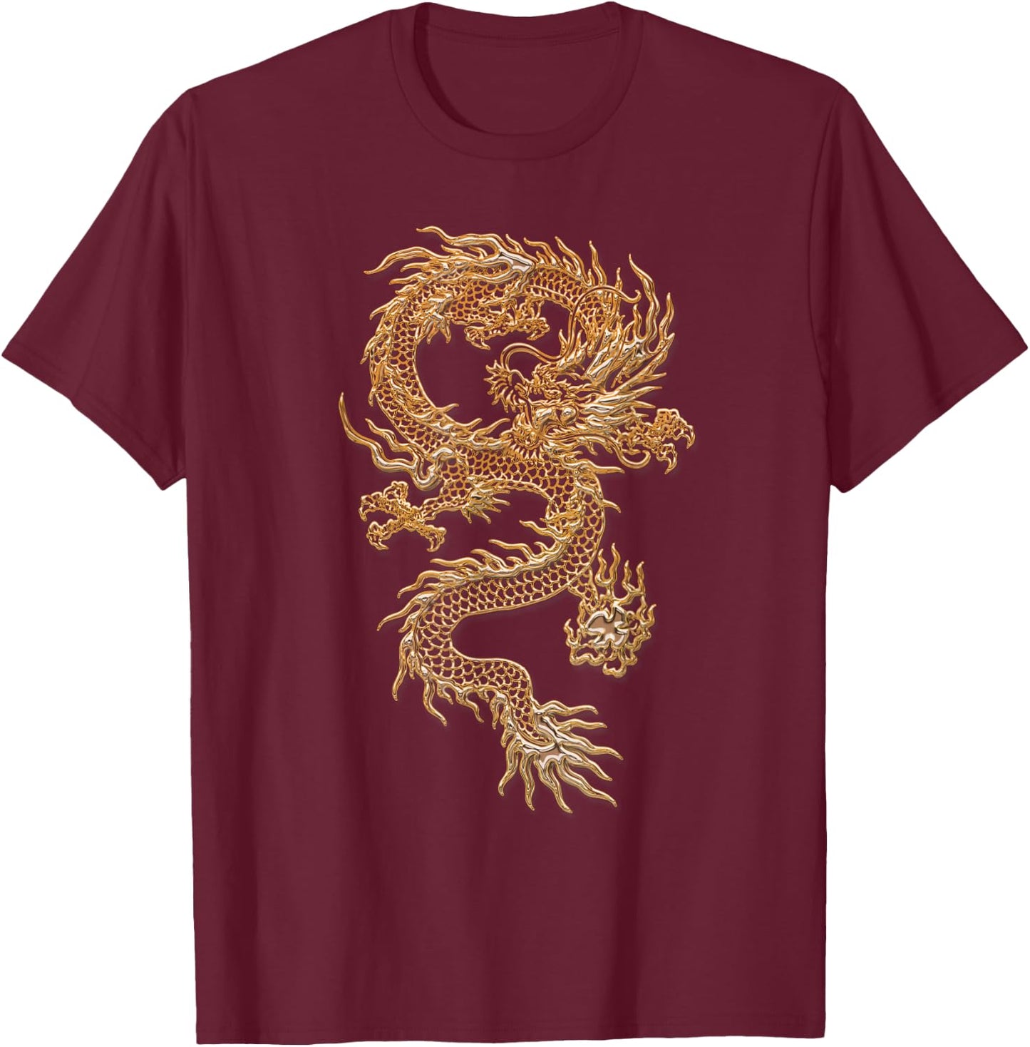 Chinese Culture Dragon Asian Gift T-Shirt - T-Shirt | Maroon
