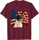Rat Terrier Dog Patriotic 4th July USA Flag Rat Terrier T-Shirt - T-Shirt | Maroon
