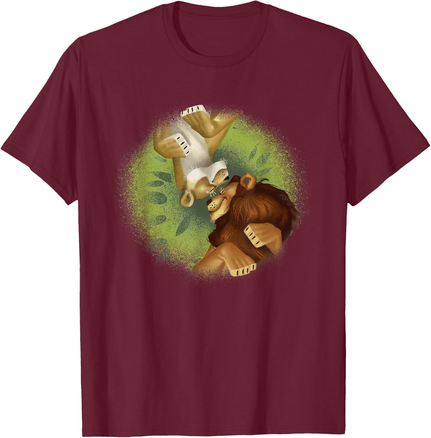 Disney The Lion King Simba and Nala Live Action T-Shirt - T-Shirt | Maroon