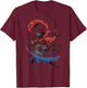 The Last Airbender Air Water and Fire Signs T-Shirt - T-Shirt | Maroon