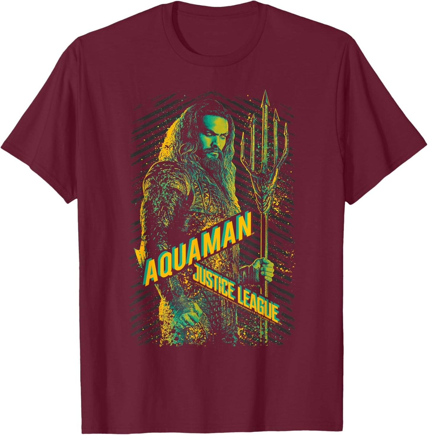 Justice League Movie Aquaman T-Shirt - T-Shirt | Maroon