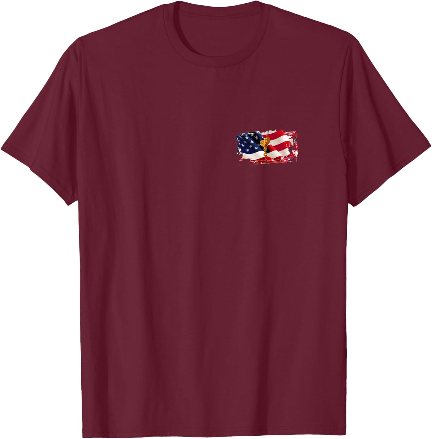 Crane operator shirt American flag all terrain crane T-Shirt - T-Shirt | Maroon