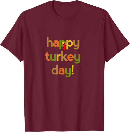 Thanksgiving Women | Happy Turkey Day Fall Thankful T-Shirt - T-Shirt | Maroon