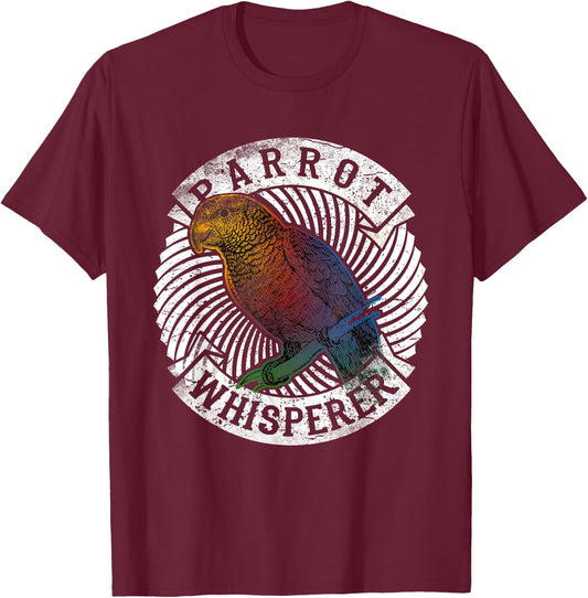 Parrot Whisperer Shirt Birds Lover Gift Colorful Parrots T-Shirt - T-Shirt | Maroon