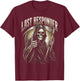 Last Responder Grim Reaper Dark Humor T-Shirt - T-Shirt | Maroon