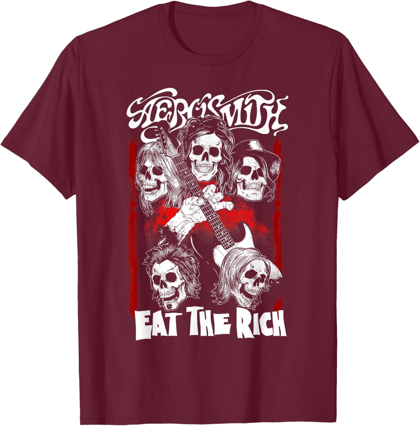 Aerosmith - Eat the Rich T-Shirt - T-Shirt | Maroon