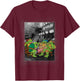 TMNT Photoreal Group Eating Pizza T-Shirt - T-Shirt | Maroon