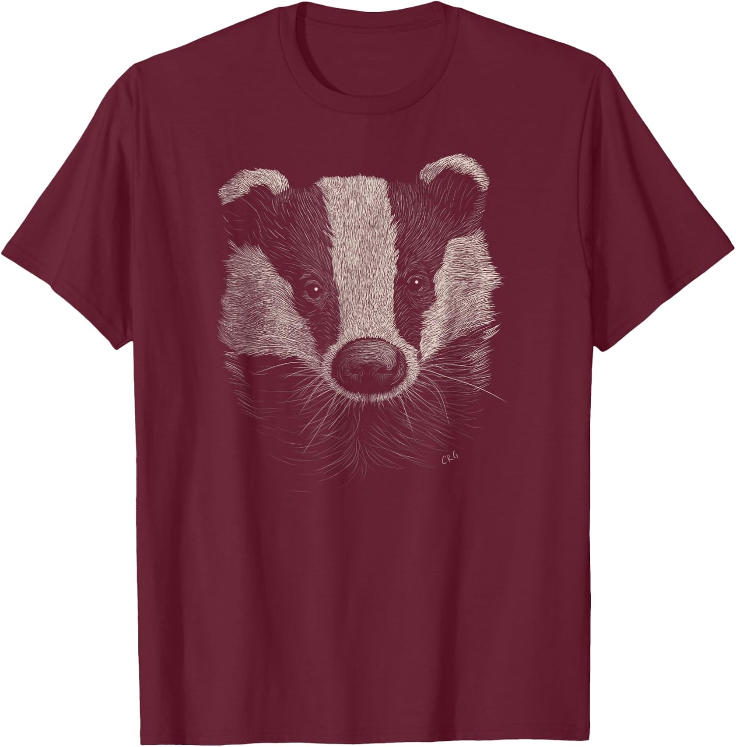 Badger Lover Gift Animals Wildlife Wild Badger T-Shirt - T-Shirt | Maroon