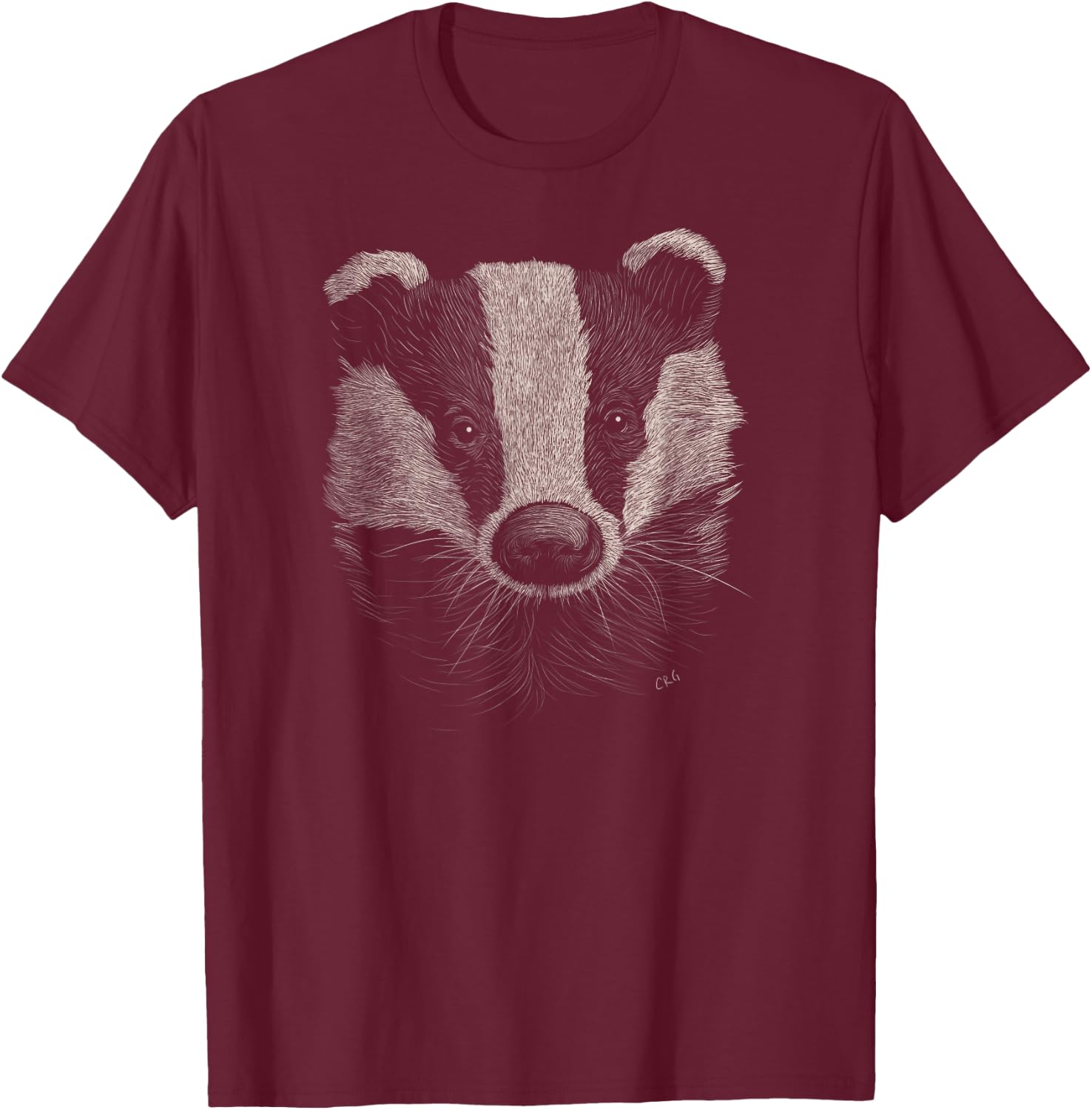 Badger Lover Gift Animals Wildlife Wild Badger T-Shirt - T-Shirt | Maroon