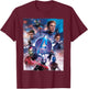 Marvel Avengers Endgame Main Character Poster Small T-Shirt - T-Shirt | Maroon