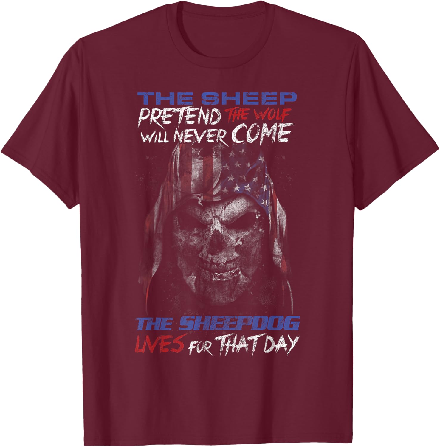 Sheepdog T-Shirt - T-Shirt | Maroon