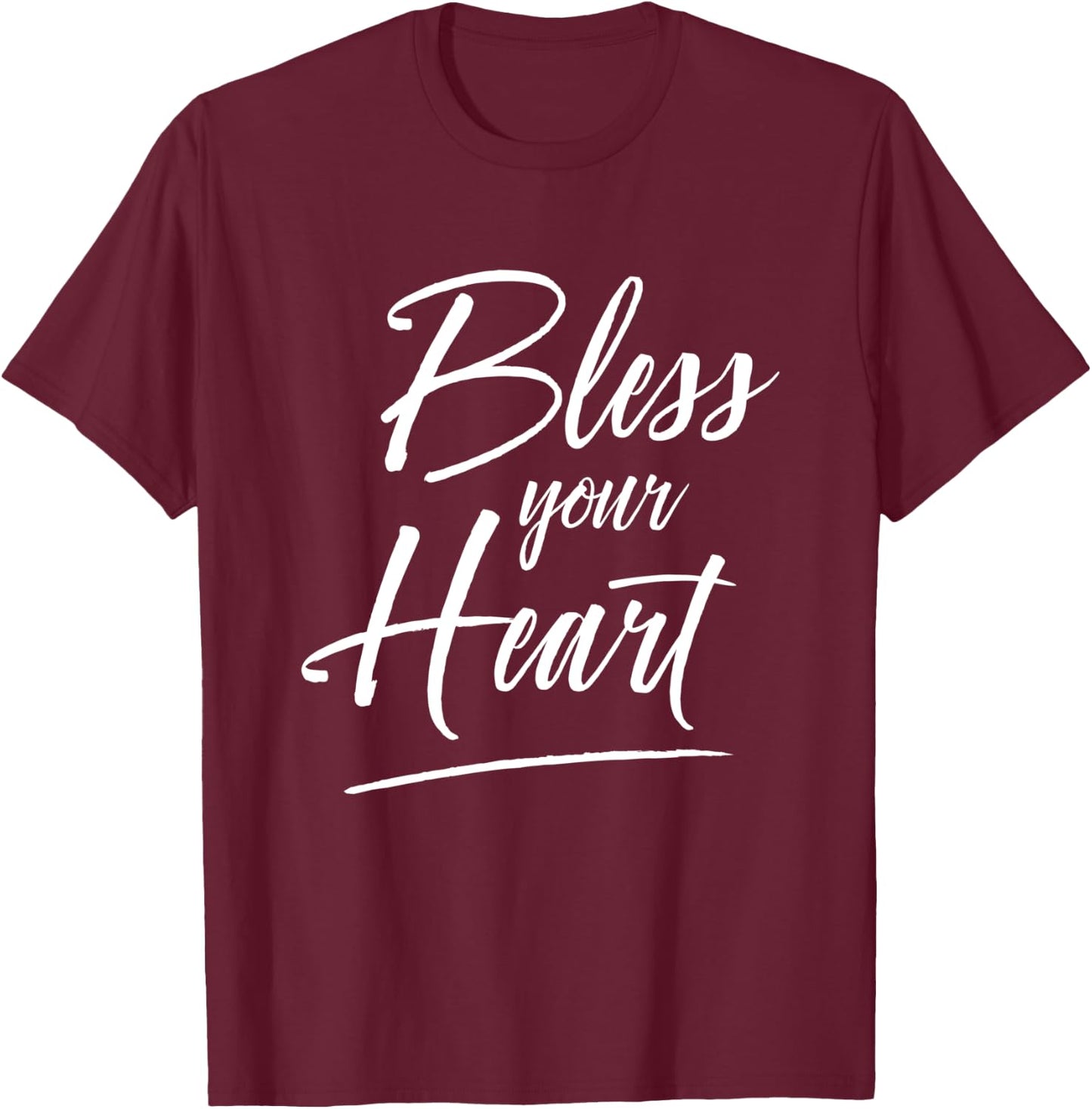 Bless Your Heart Shirt Cute Christian Jesus Gift T-Shirt - T-Shirt | Maroon