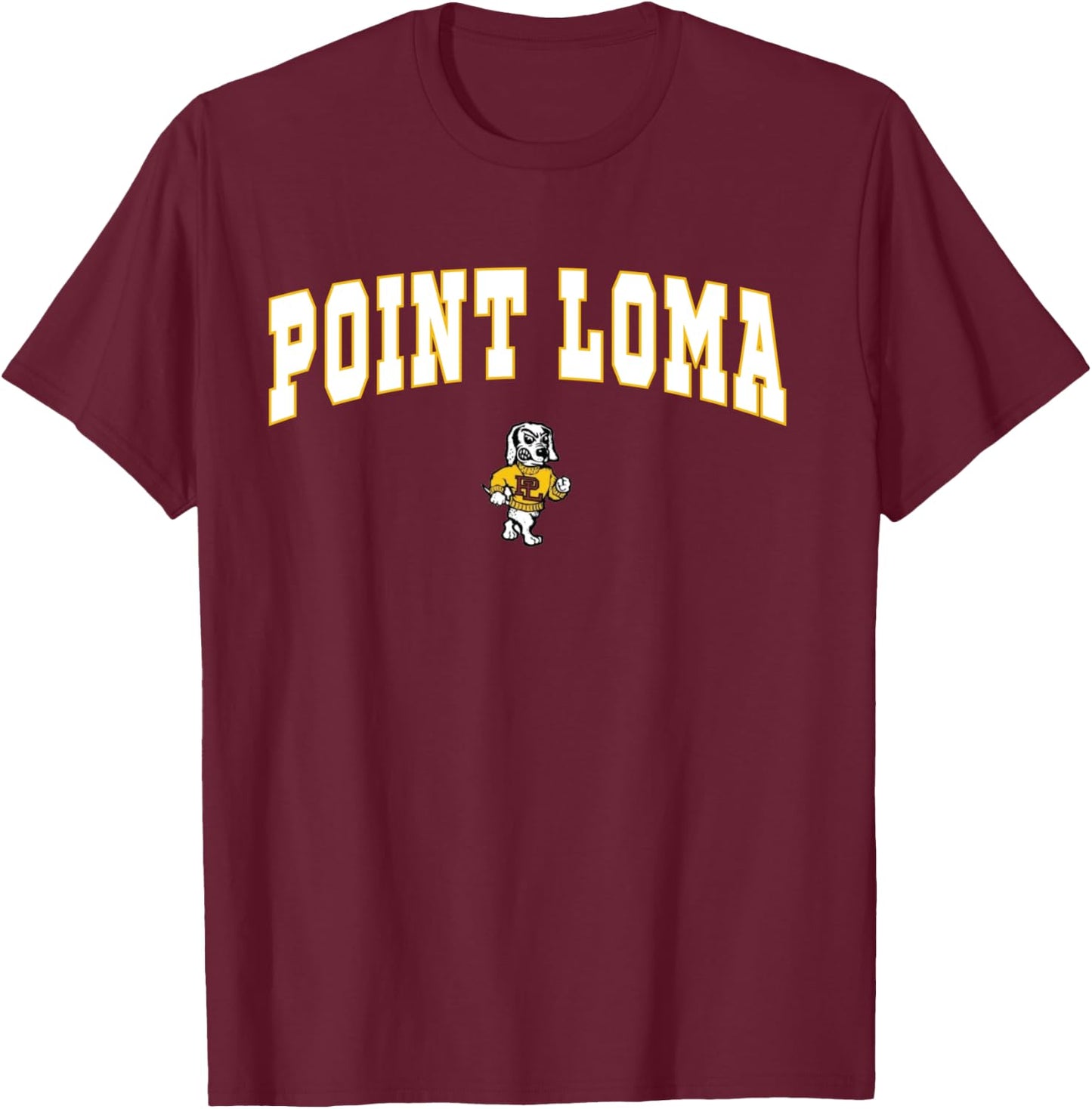 Point Loma High School Fighting Pointers LS C2 T-Shirt - T-Shirt | Maroon