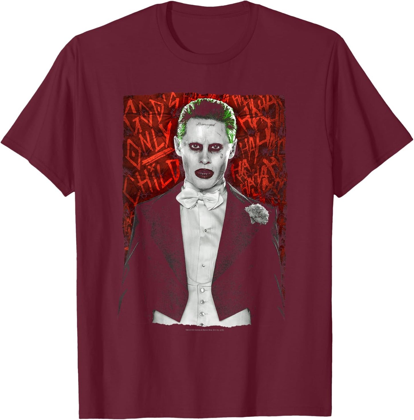Suicide Squad Joker Dressed to Kill T-Shirt - T-Shirt | Maroon