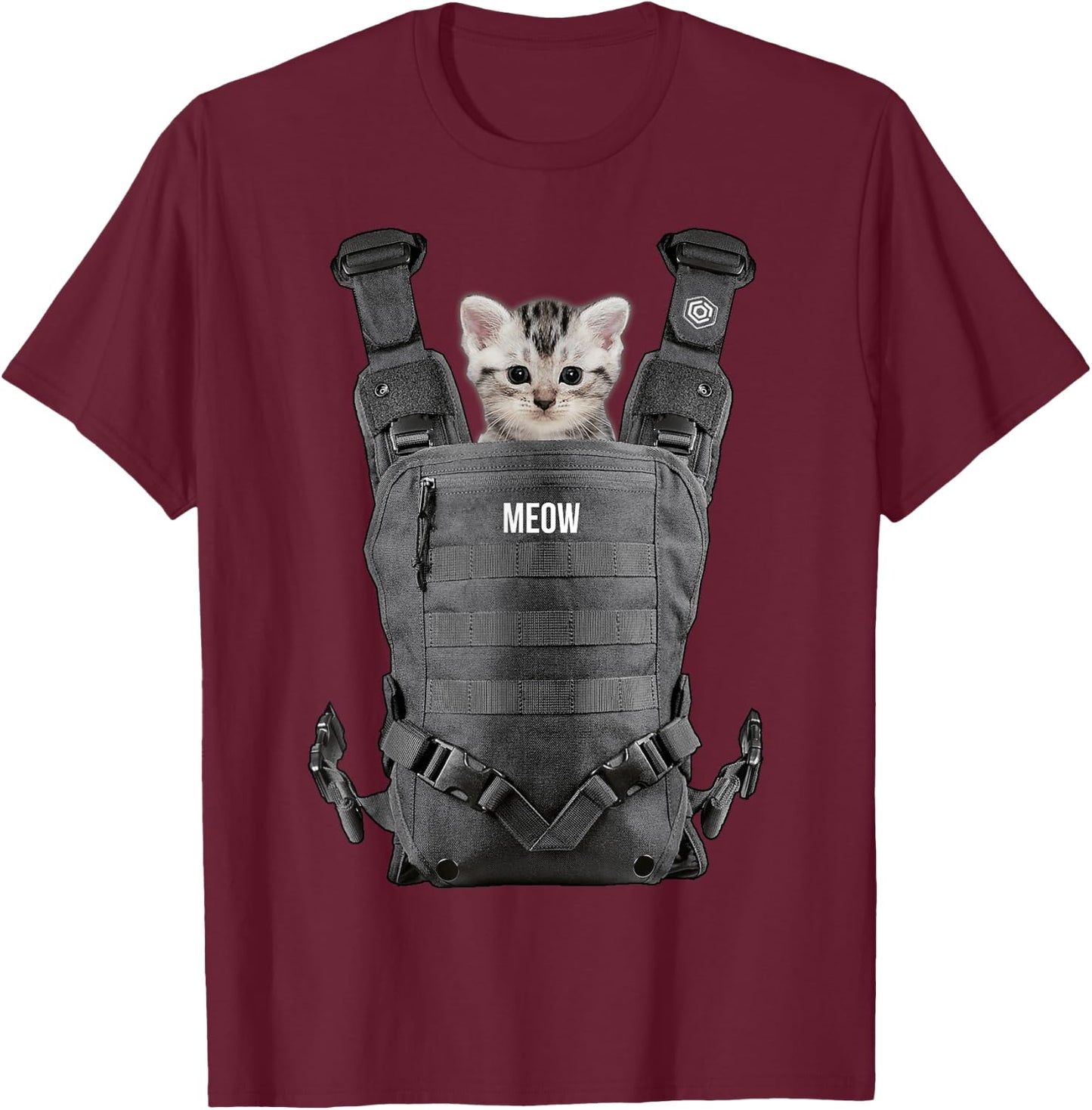 Halloween Cat T Shirt Cool kitty cats Carrier funny Gift Women Kids T-Shirt - T-Shirt | Maroon