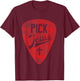 Pick Jesus - Christian Music Pastor Guitar Red Pick T-Shirt - T-Shirt | Maroon