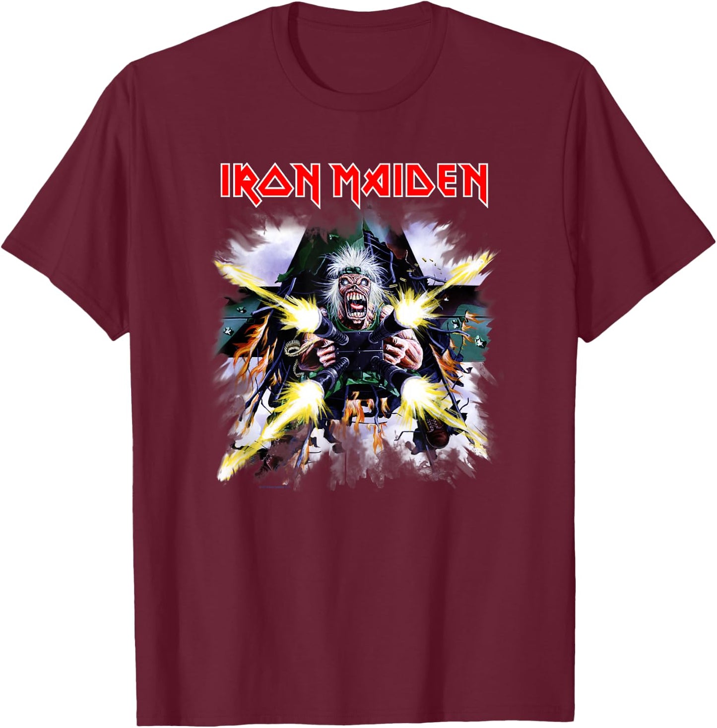Iron Maiden - Tail Gunner T-Shirt - T-Shirt | Maroon