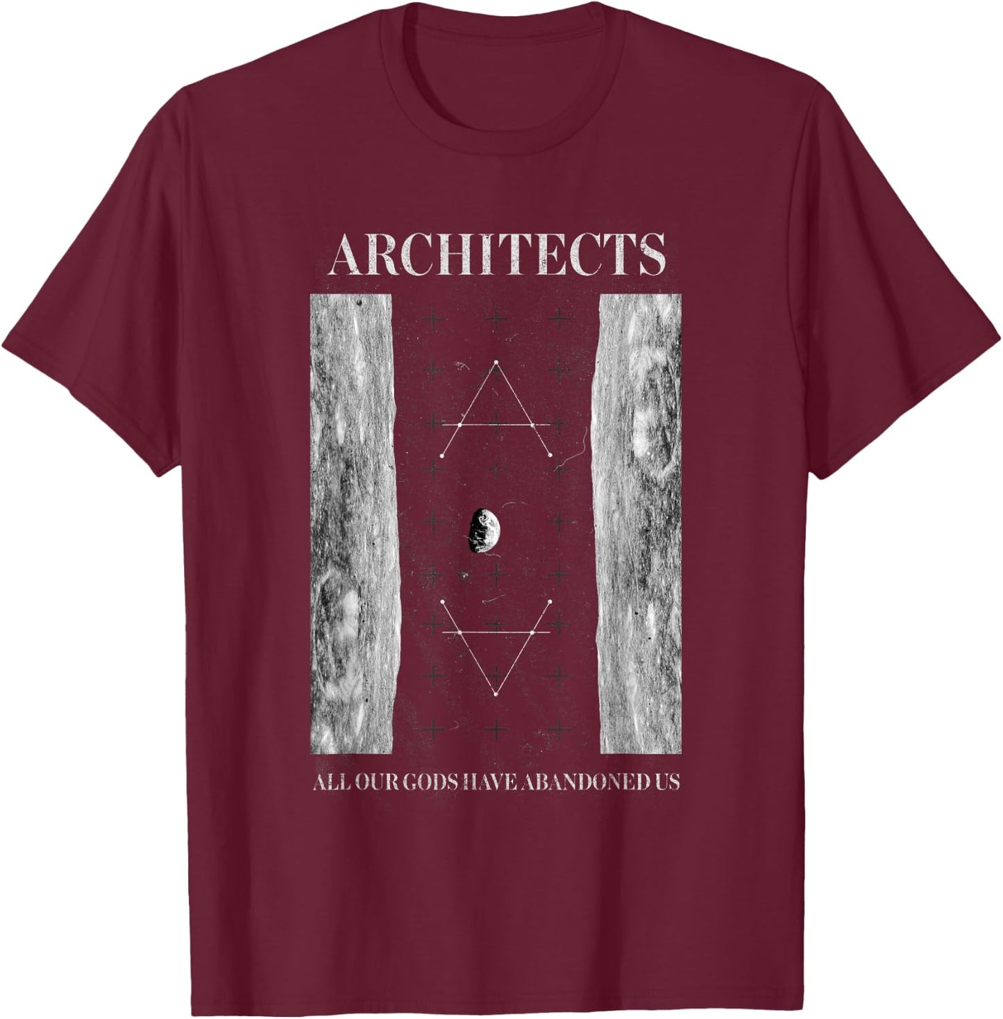 Architects UK - Symmetry - Official Merchandise T-Shirt - T-Shirt | Maroon
