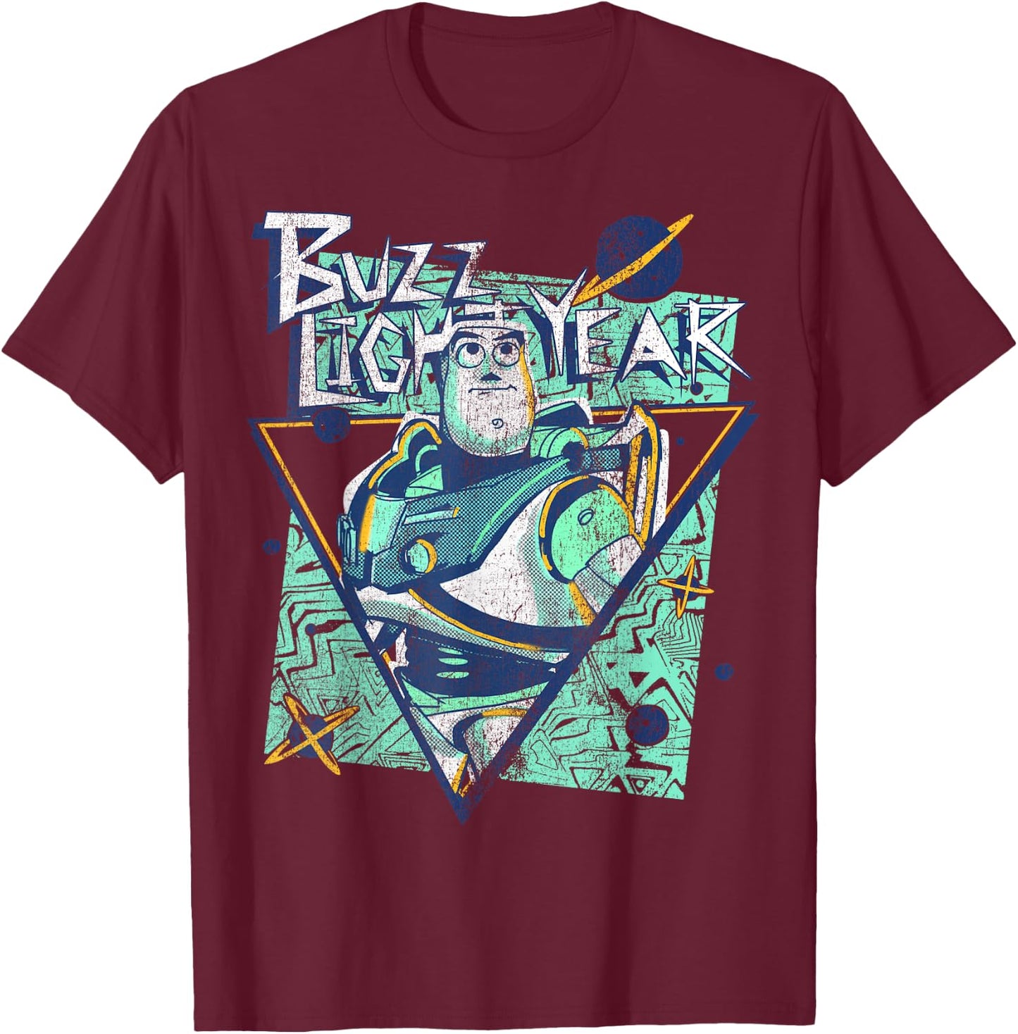 Disney Pixar Toy Story Buzz Lightyear Retro Space Ranger T-Shirt - T-Shirt | Maroon