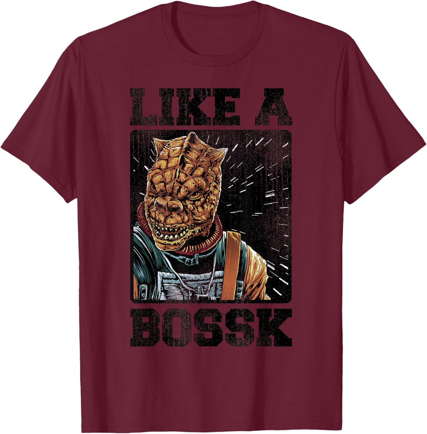 Star Wars Bounty Hunter Like a Bossk Graphic T-Shirt - T-Shirt | Maroon
