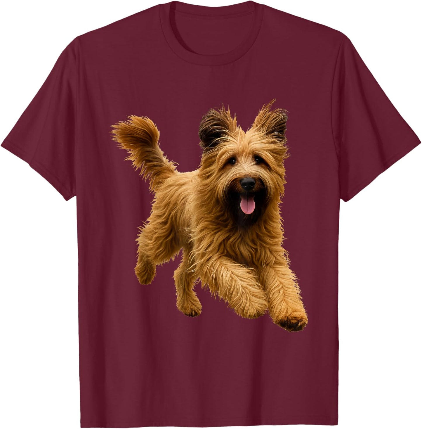 Briard T-Shirt - T-Shirt | Maroon