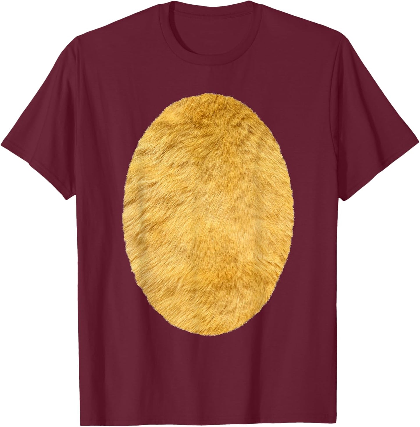 Lion Halloween Costume-Wizard of OZ Cowardly Lion Costume T-Shirt - T-Shirt | Maroon