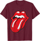 The Rolling Stones Distressed Tongue Youth T-Shirt - T-Shirt | Maroon