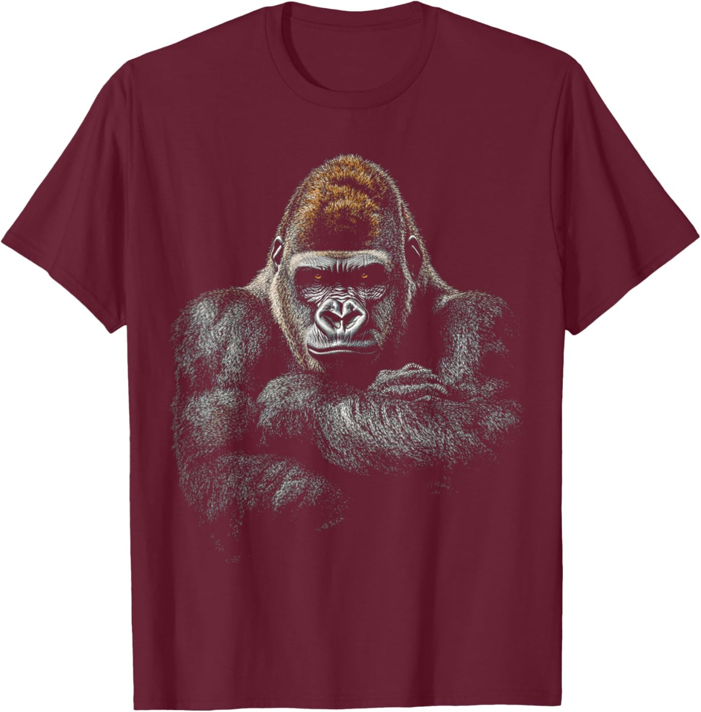 King Of The Jungle Gorilla T-Shirt - T-Shirt | Maroon