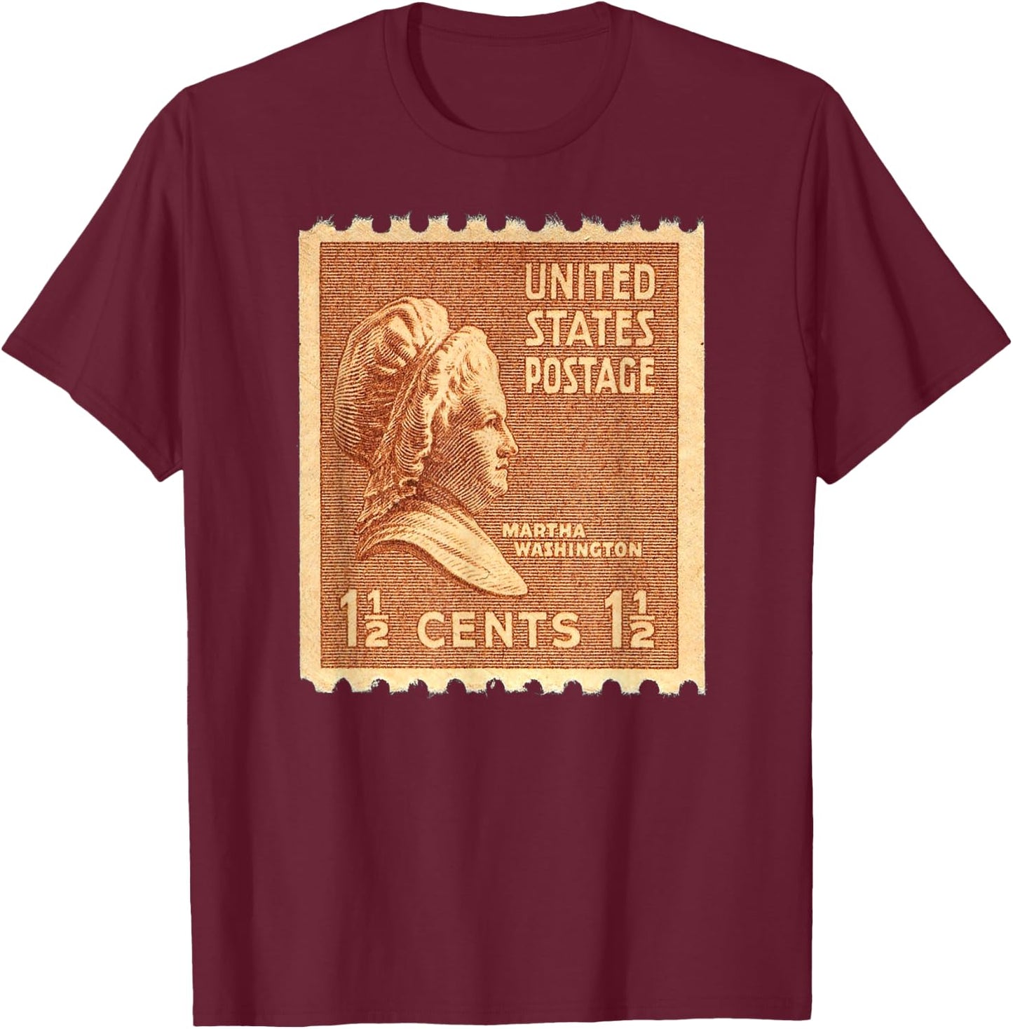 Martha Washington - Wife of George Washington T-Shirt - T-Shirt | Maroon