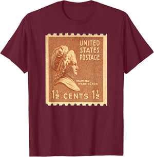 Martha Washington - Wife of George Washington T-Shirt - T-Shirt | Maroon