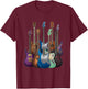 Guitars Guitarists Music Guitar Gifts Women Boy Girl T-Shirt - T-Shirt | Maroon
