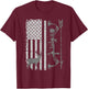 American Deer Hunting Bow Hunter Flag Accessories Hunt Gift T-Shirt - T-Shirt | Maroon