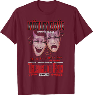 Mötley Crüe - Theatre of Pain (Japan Tour) Small T-Shirt - T-Shirt | Maroon