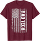 Rad Tech American Flag Radiology Gift T-Shirt - T-Shirt | Maroon