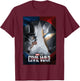 Marvel Studios Capt. America Civil War Movie Graphic T-Shirt - T-Shirt | Maroon