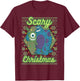 Disney Pixar Monsters University Scary Christmas T-Shirt - T-Shirt | Maroon