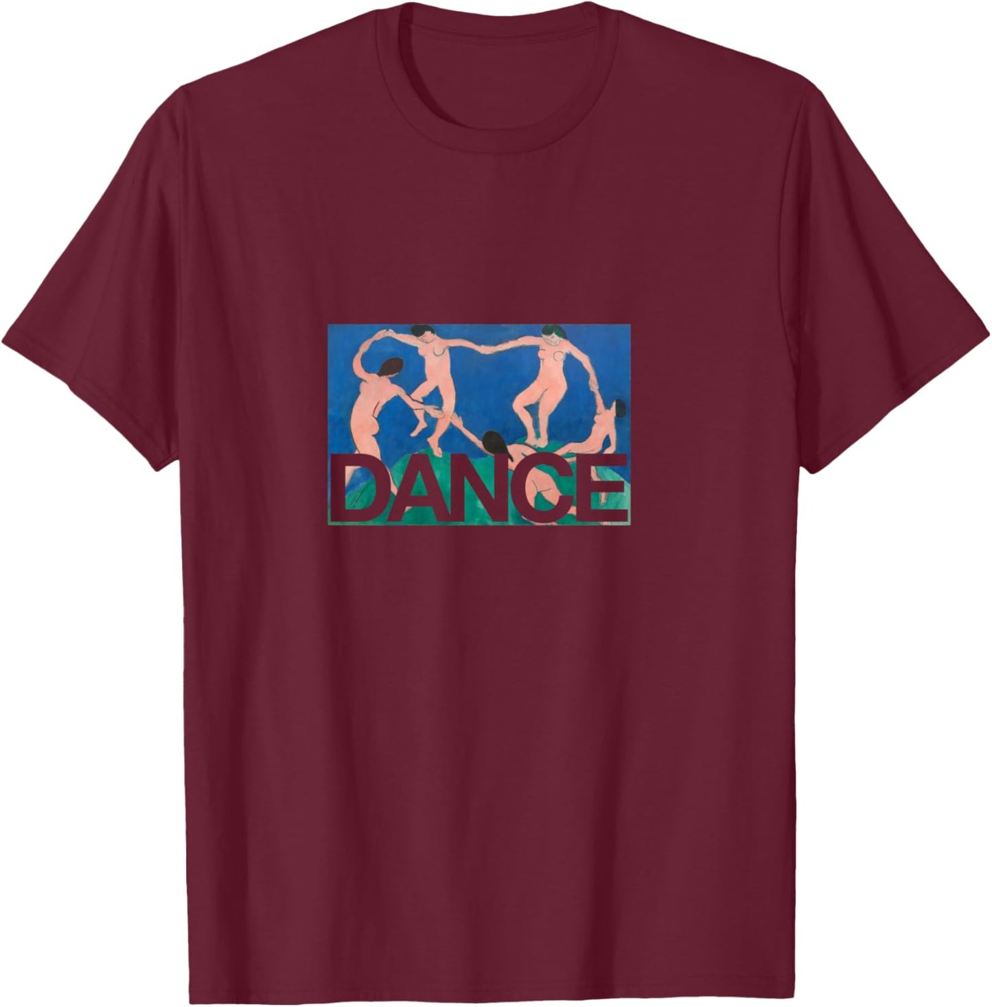 Matisse 'The Dance' Famous Artwork PAPL2748 T-Shirt - T-Shirt | Maroon