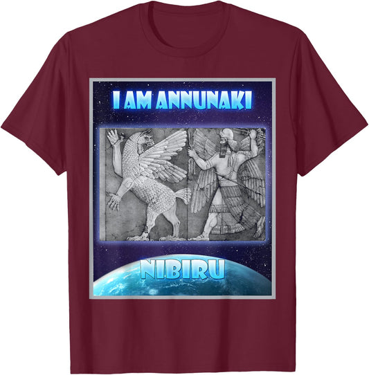 i am annunaki ancient aliens , sumerian gods Enki T-Shirt - T-Shirt | Maroon