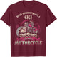 Gigi Biker Chick Gift Never Underestimate Motorcycle T-Shirt - T-Shirt | Maroon