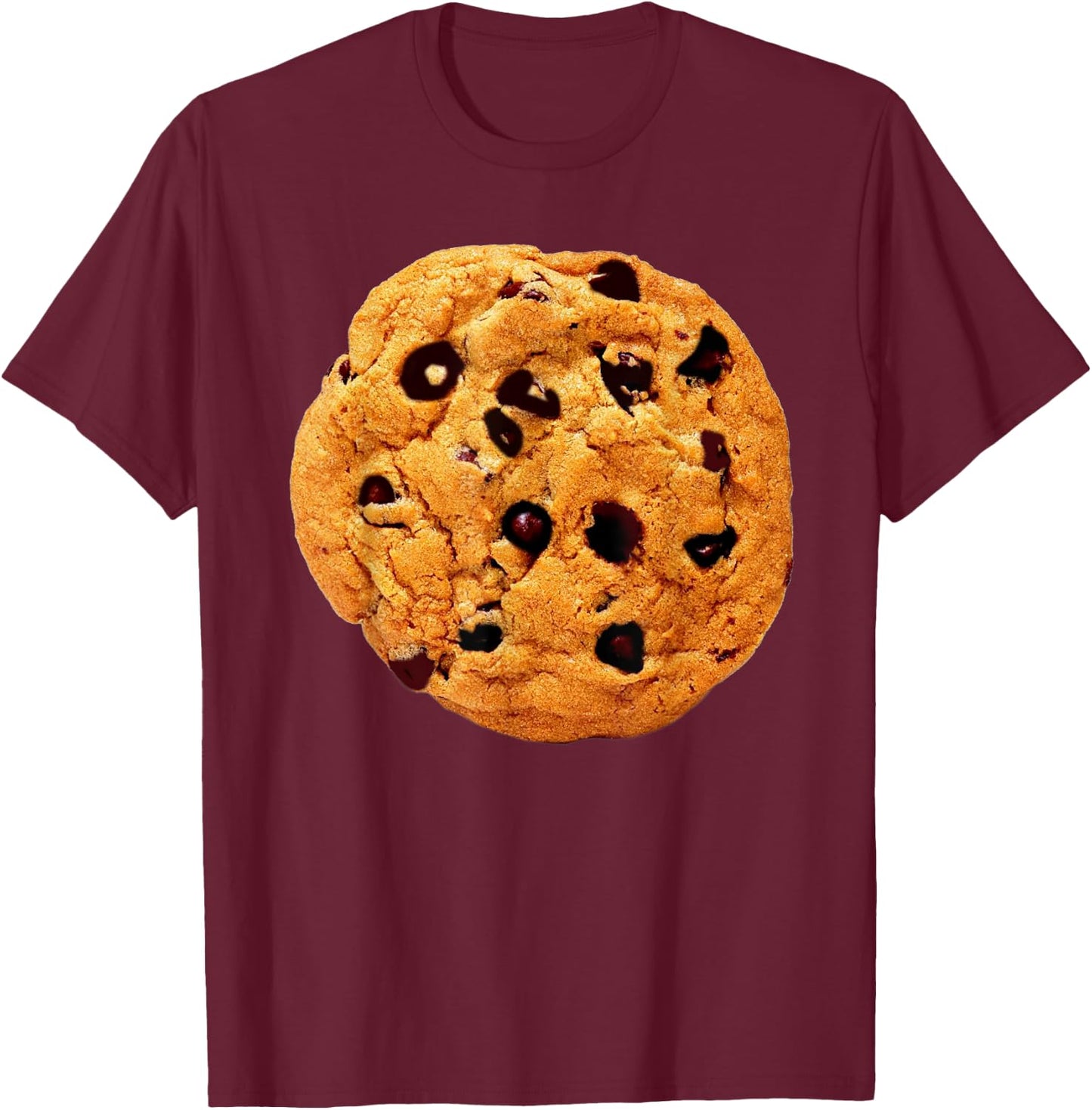 Chocolate Chip Cookie Costume Shirt Last Minute Lazy Party T-Shirt - T-Shirt | Maroon